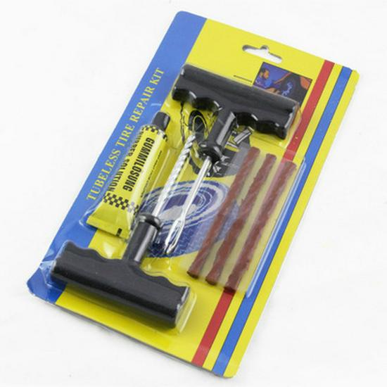 Car Emergency Tire Repair Kit with Tire Repair Gun and Rubber Strips