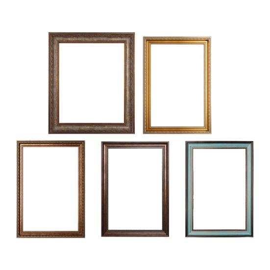 Vintage Oil Painting Frame Picture Art Painting Poster Photo Display Frame Home Office Bedroom Rectangle Wall Hanging Desktop Photo Holder