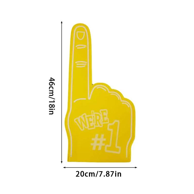 

Универсальные большие пенопластовые пальцы для черлидинга, реквизит для рук, спортивных мероприятий, вечеринок, реквизит для пальцев из пенопласта № 1 жёлтый