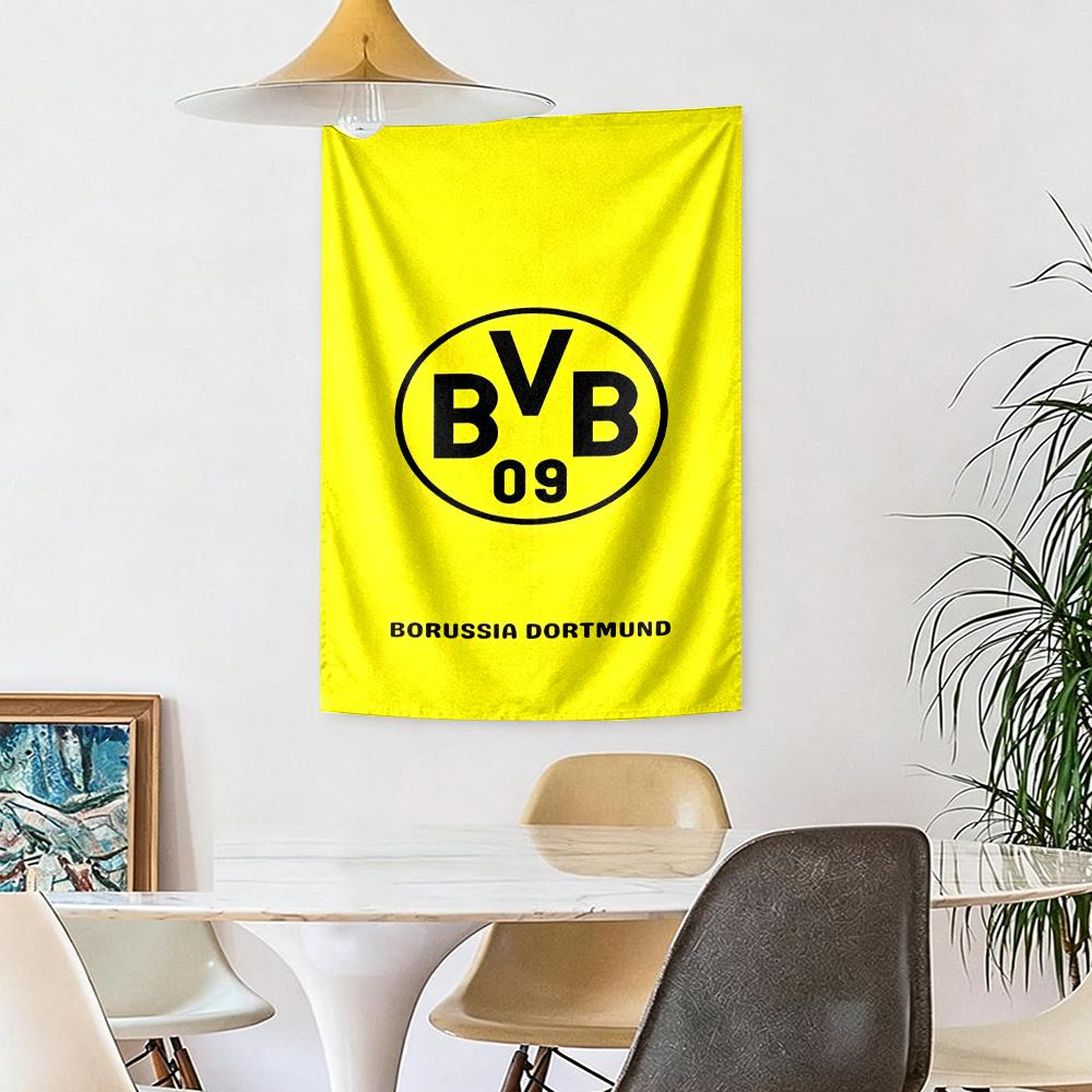 Borussia Dortmund Wanddekoration Wandteppich Kunst Für Haustier-Gedenken Geburtstag Hochzeitsparty Hintergrund Familiengeschenk