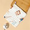 Gentle & Breathable Cotton Towel Handkerchief Wipes Baby Washcloth 6 Layers Baby Bibs Versatile Square Wipes for Bathing