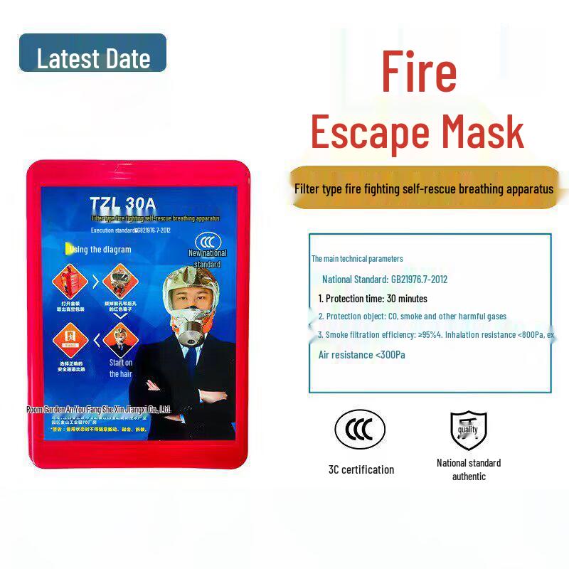 Fire Escape Self-Rescue Respirator Mask