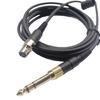 Headphone Extension Cord Replacement Sound Cable 3.5mm Transmission Cord with 6.35mm Connector for HD490 Headphone