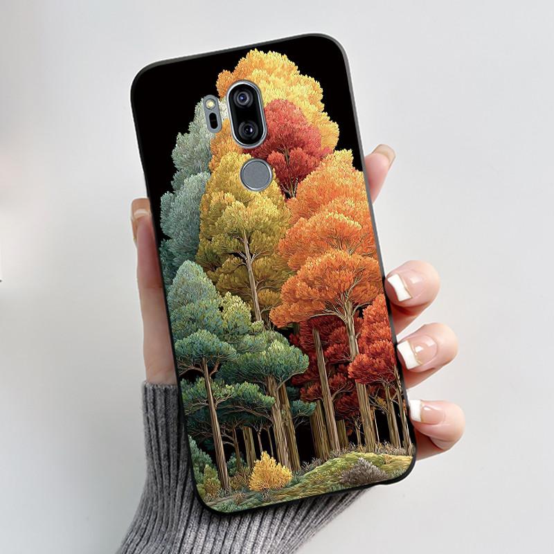 Casing For LG G7 ThinQ Case G710EM Luxury Dragon Cute Cool Boys Girls Soft TPU Black Silicone Matte Bumper LG G7ThinQ Back Cover