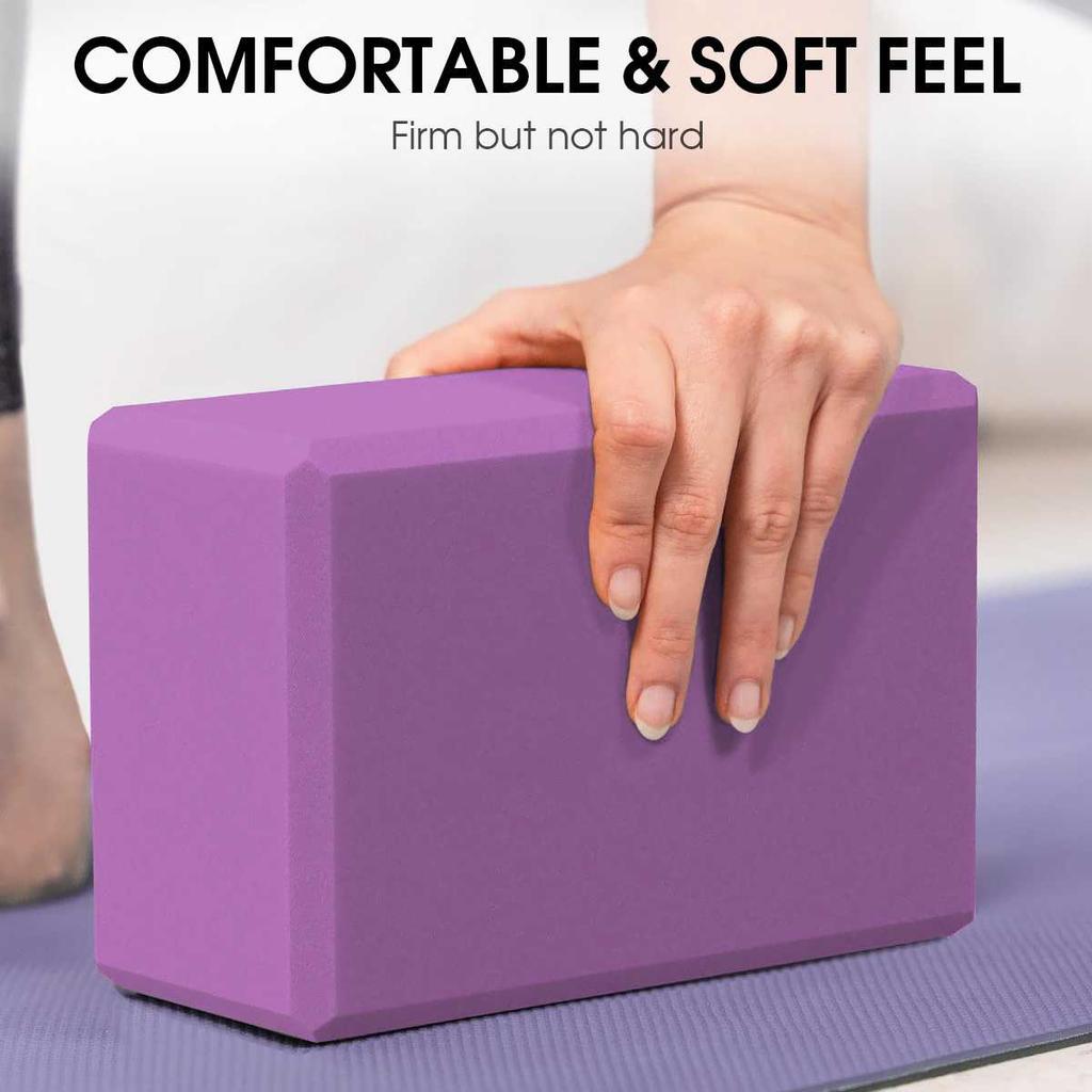 Bloques de Yoga Fitness Bloques de Espuma de Alta Densidad Equipamiento de Soporte para Pilates Bloques de Entrenamiento para Estiramientos y Modelado Cojines de Soporte