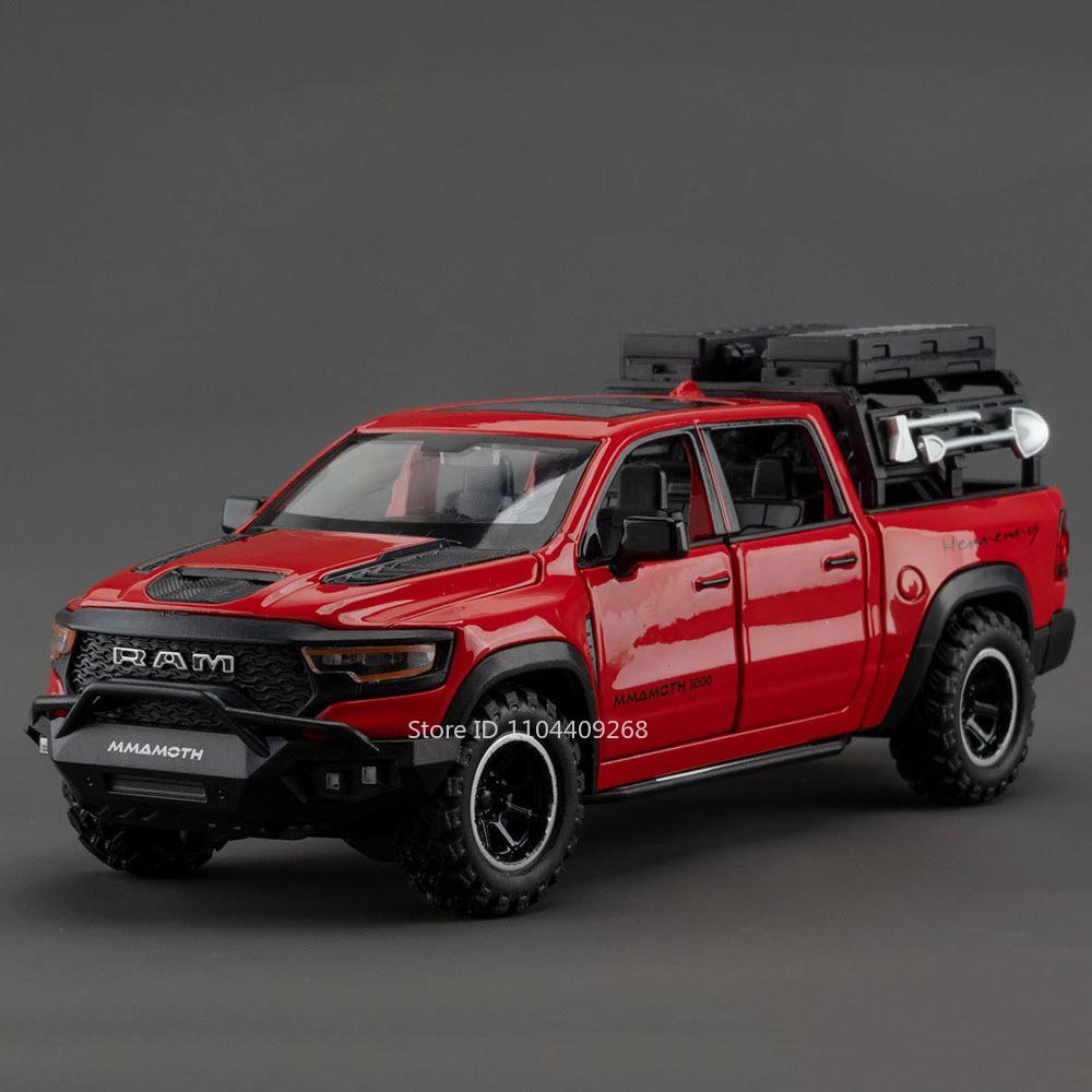 

1:32 Scale TACOMA MAMMOTH Car Model Toy Alloy Diecast Doors Opened Light Sound Pickup Models Kids Home Decoration Gifts
