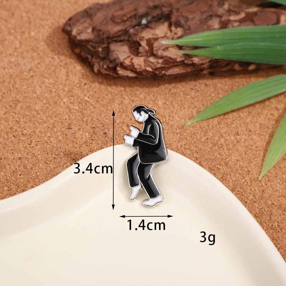 Brooch Cartoon Pulp Fiction Pulp Fiction Characters Gold Badges Clothes Bags Accessories