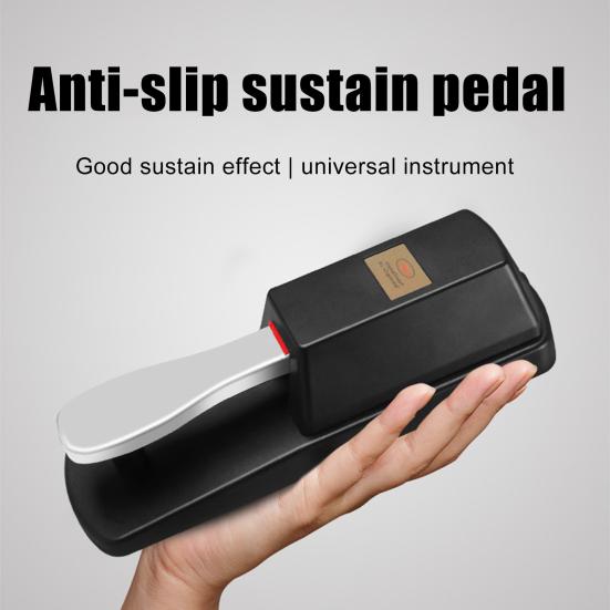 Sustain Pedal Non-slip Sound Enhancement Metal Professional Piano Keyboard Pedal for Beginner