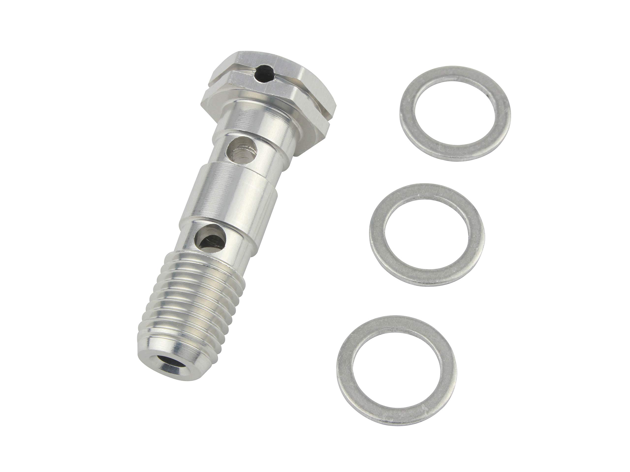 POSH FAITH Motorcycle Supplies Earl s Banjo Bolt Silver 1.25W 550020-03 серебряный