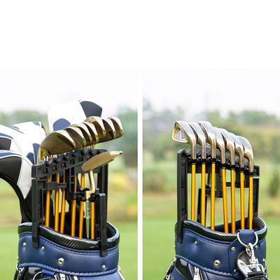 Golf Club Bracket Holds 9 Clubs Golf Club Holder Rack Adjustable Width Golf Club Display Bracket Anti-Shake Golf Accessories