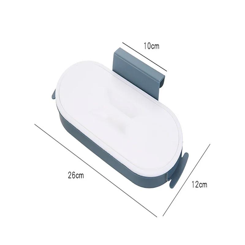 Garbage Bag Holder Kitchen Cabinet Door Basket Hanging Trash Can Waste Bin Garbage Rack Tool Storage Holder Kitchen Organizer