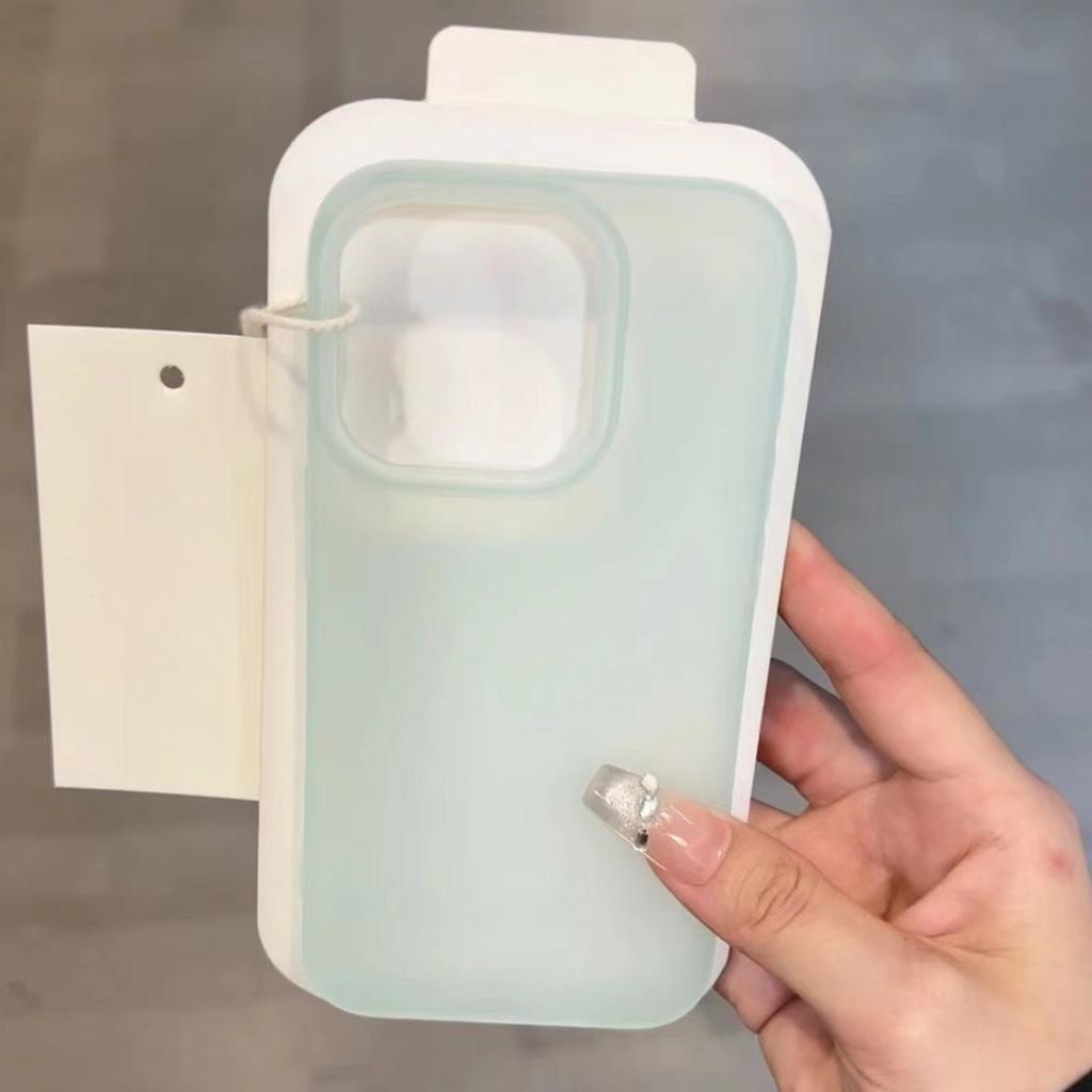 Solid Color Simple Matte Phone Case Suitable for IPhone15 Anti-fall 16promax Protective Case Apple 14plus Case