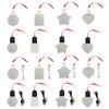 Light Up Hanging Ornaments Rechargeable DIY Acrylic Blank Pendant Charm with Rope for Festival Wedding Party Home Decor