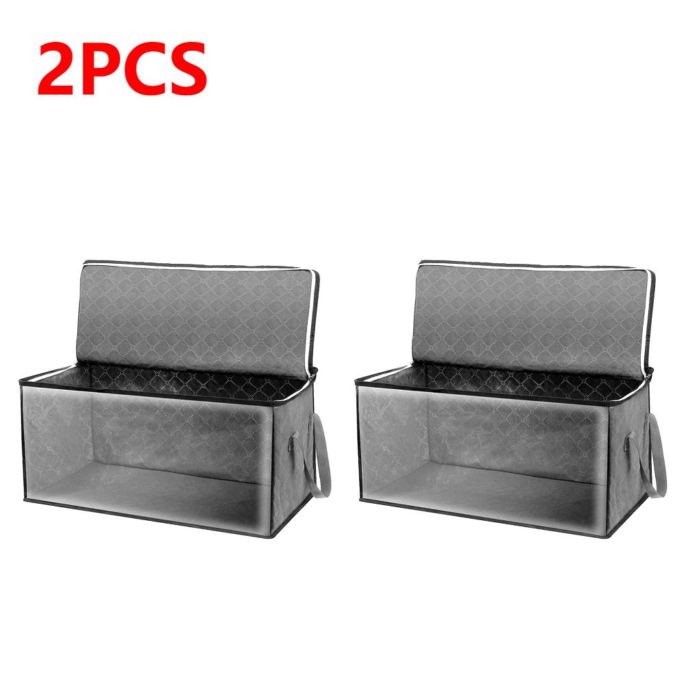 Clothes Storage Organizers Foldable Blanket Storage Bags Sweater Quilts Organizer for Organizing Blanket for Bedroom Closet Dorm