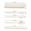 Nordic Style Plastic Cutlery Set with Box Knife Fork Spoon Chopsticks Travel Flatware Outdoor Tableware Utensils