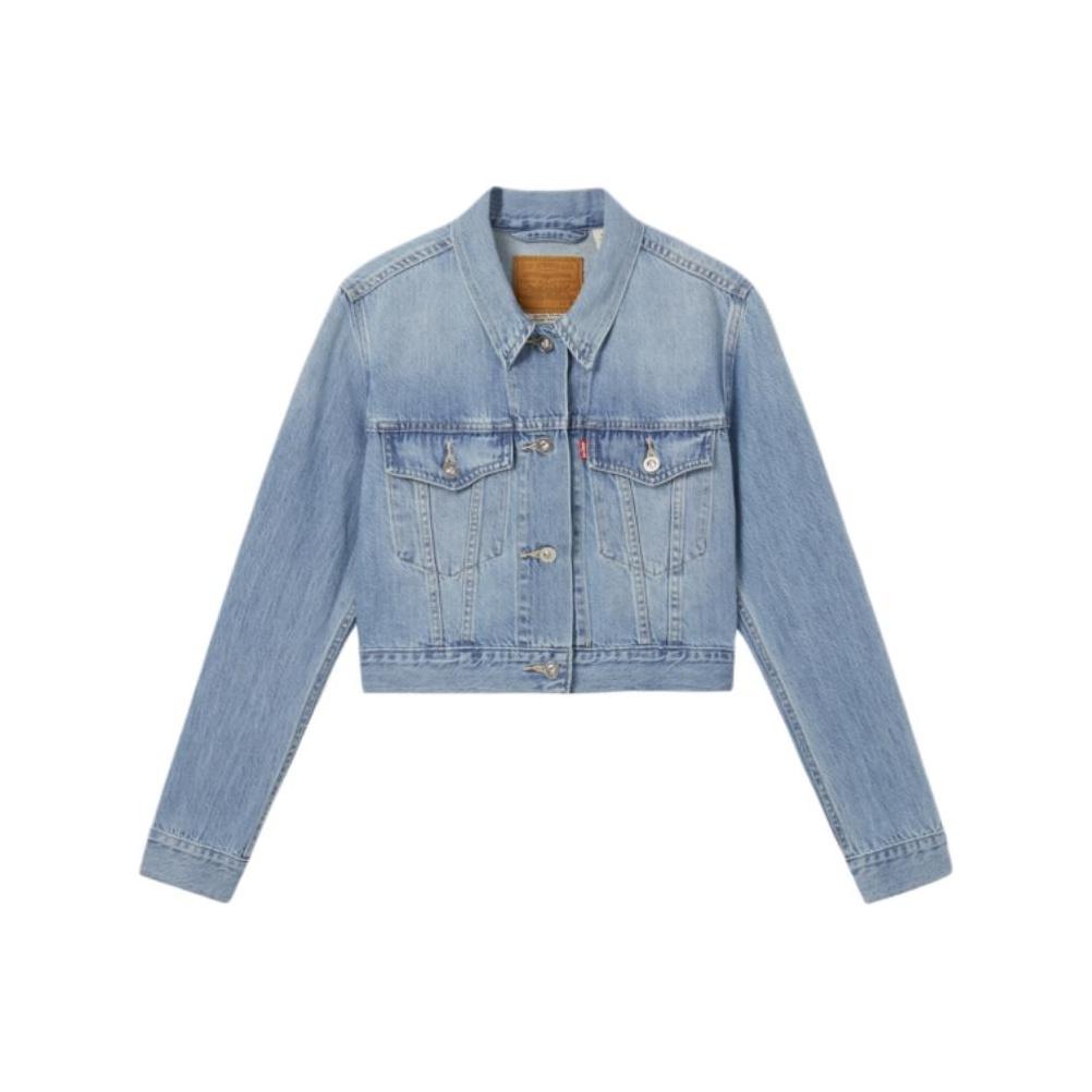 Levis Comfortable Simple Slim Fit Short Button Long Sleeve Denim Jacket Women Jackets 29945-0231