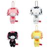 NEU kawaii 10CM rosa Bär Plüschtier Schlüsselanhänger Japanisches Niedliches Stofftier Spitze Besatz Rosa Bär Plüschtier Puppe Tasche Zubehör Anhänger