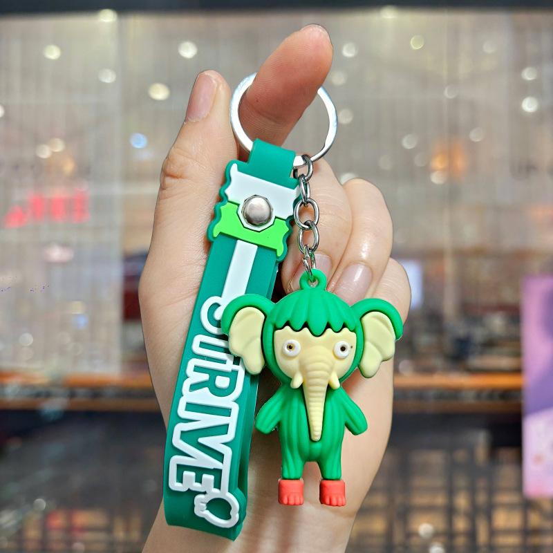 Cartoon Keychain Pendant, Wooden Stick Figure, Key Chain, Blind Box, Tide Play Pendant.