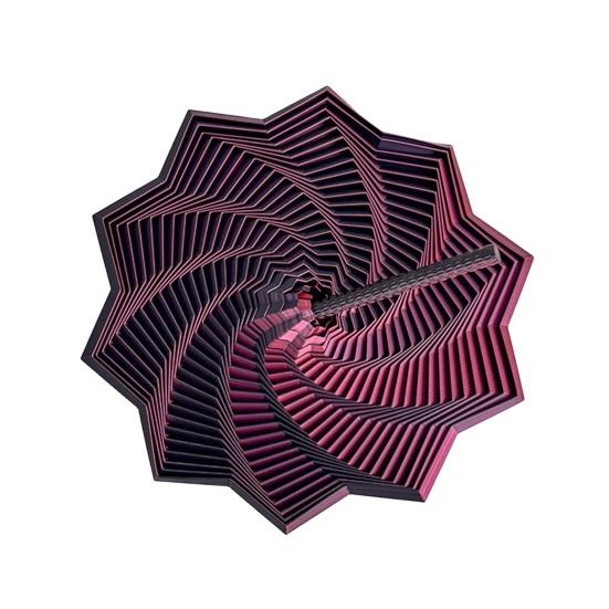 Erweiterter sensorischer Fidget-Stern 3D-gedruckter Drehturm Fidget-Spielzeug Flexibler Spiralstern mit Griff zur Stressreduzierung Büro-Schreibtischzubehör