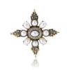 Vintage Alloy Small Pearl Baroque Brooch Fashion Versatile Ladies Clothing Corsage Ornament Pin