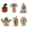 Resin Pumpkin Head Ornaments Tide Play Desktop Decorations New Scene Decoration  Halloween