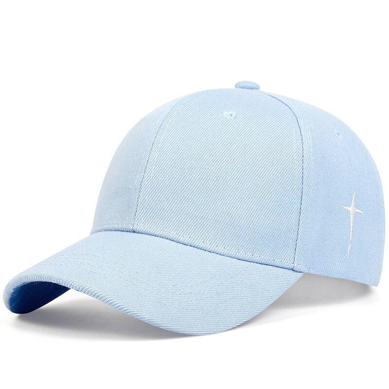 Cappellini da Baseball Unisex Semplici con Ricamo a Croce e Goccia d'Acqua Primavera e Autunno Outdoor Regolabile Cappello Casual Cappello Parasole