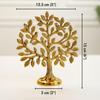 Pure Brass Kalpvriksh Tree with Birds | Good Luck Gift 5.9 Inch