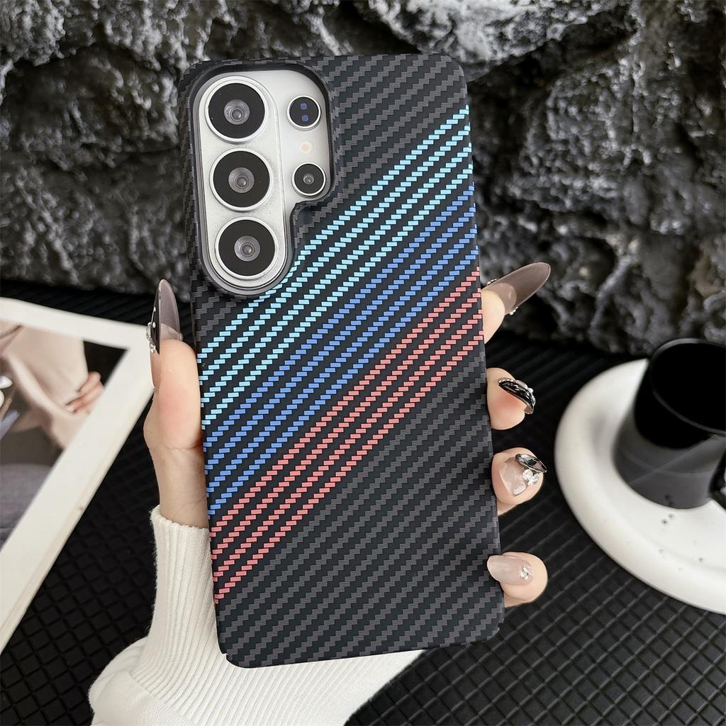 Carbon Fibre for Magsafe Phone Case for Samsung Galaxy S26 S25 S24 Plus S23 S22 Ultra Note 20 A17 A16 A15 A56 A55 Magnetic Cover