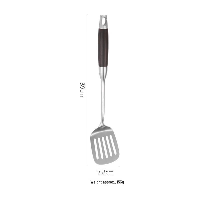 Wutuo Stainless Steel Wooden Handle 2-Piece Kitchen Tool Set