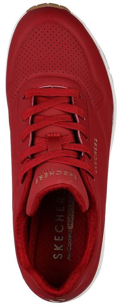 Skechers Uno - Stand On Air Женские кроссовки темно-красного цвета