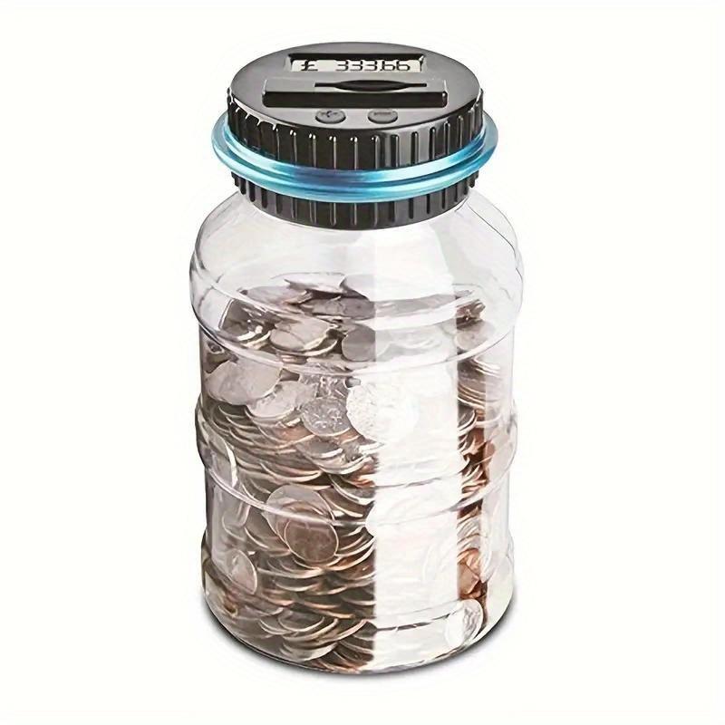 1pc Large Coin Bank, Digital Coin Counting Bank with Counter, Large Capacity Adult Coin Bank, Designed for Coins, Christmas, Halloween Gifts