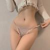 European and American peach buttocks hot lace thin thong cross hollow panties female sexy pure desire