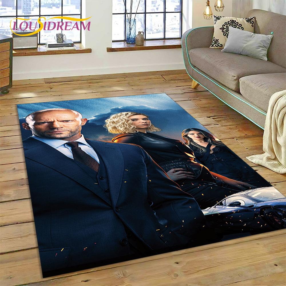 Alfombra para el Suelo más Reciente de la Película Fast & Furious X 10 Vin Diesel para Sala de Estar, Dormitorio, Decoración del Hogar, Decoración Antideslizante para Sofá, Felpudo