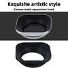 Metal Square Lens Hood for Fuji film XC 35mm F2&XF 23mm / 35mm F2 R WR Lens on XPro3 XT4 XT3 XT30 XT20