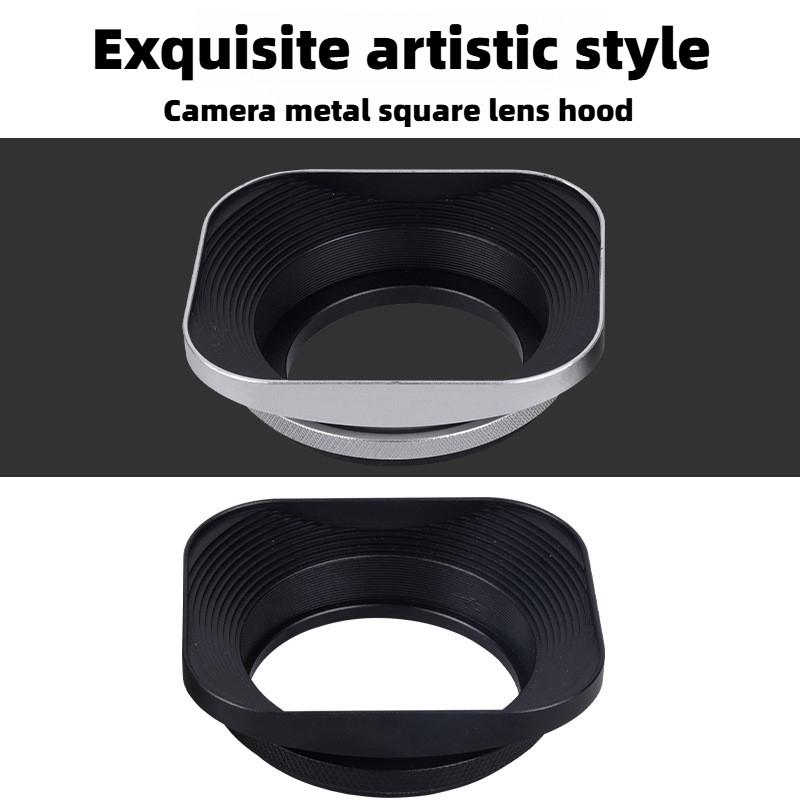 Metal Square Lens Hood for Fuji film XC 35mm F2&XF 23mm / 35mm F2 R WR Lens on XPro3 XT4 XT3 XT30 XT20