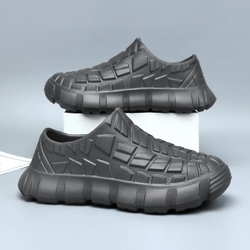 Coming Men Chef Shoes Anti Slip Work Shoes Lazy Slippers Casual Trendy Slipper One Step Garden Shoe for Beach Zapatillas Male