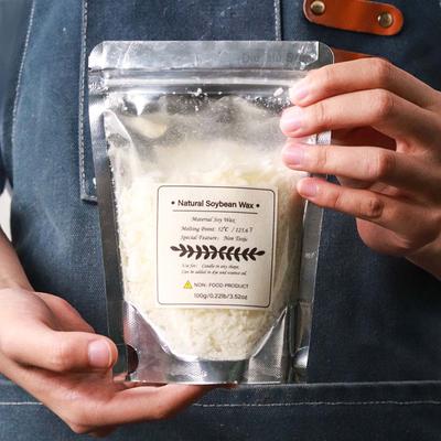 100/250/500/1000g Escamas de Cera de Soja Natural Velas Artesanales Hechas a Mano para Bricolaje Kit de Fabricación de Materia Prima para Velas Perfumadas Sin Aditivos