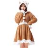 Holiday Reindeer Cosplay Dress For Women With Polyester Fabric For Stage Performances
