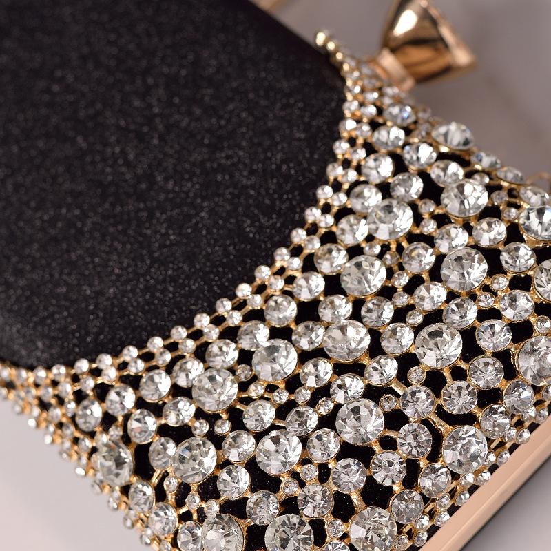 Rhinestone Women's Bags Luxury Designers Diamond Clutch Evening Wedding Clutch Shiny Crossbody Shoulder Purses for Women 2026