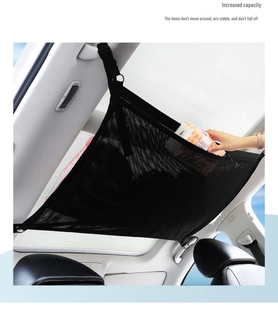 Adjustable Double-Layer Roof Storage Net for SUVs and Tents