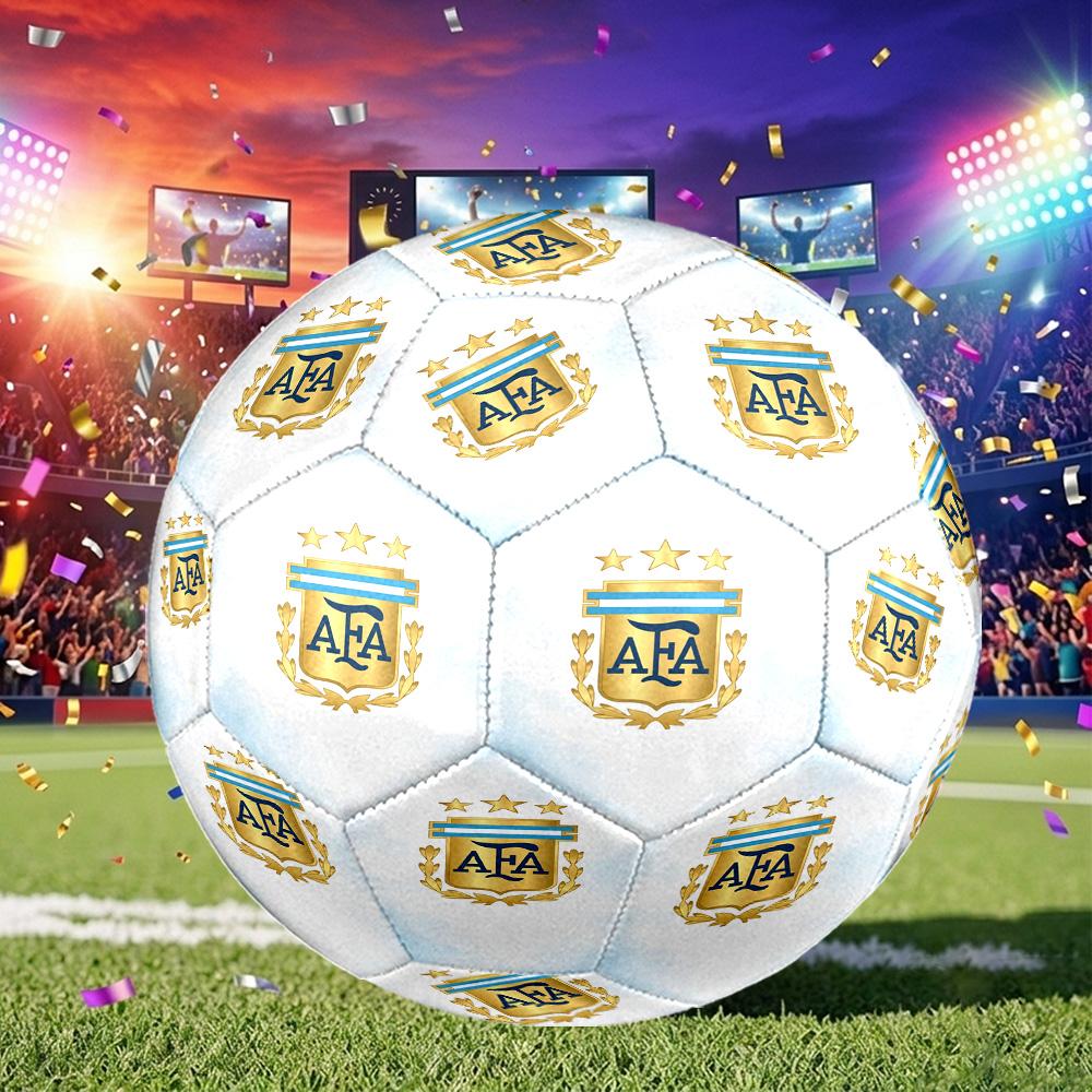 1pc Argentina Football Crest Size 5 Soccer Ball, Suitable for Practice Matches/tournament Training,Lightweight and Durable Logo7071