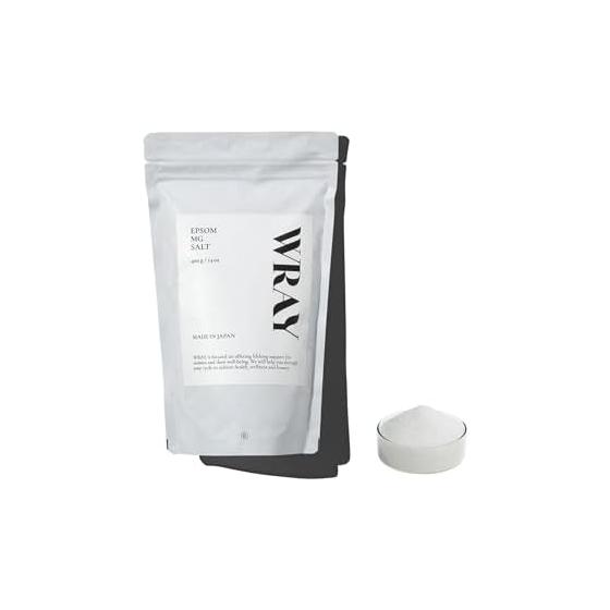 WRAY Epsom Mag Salt Bath Salt Bath Cosmetic with Measuring Spoon Epsom Salt (Magnesium Sulfate) Bittern (Magnesium Chloride) Mineral Aroma Mother s