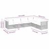 VidaXL Salon de jardin avec coussins 6 pcs beige résine tressée 3261862
