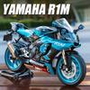 1/12 Scale Yamaha R1M Toy Motorcycle Model Alloy Diecast with Shock Absorption Simulation Scale Motorcycle Model Toys for Kids Gifts