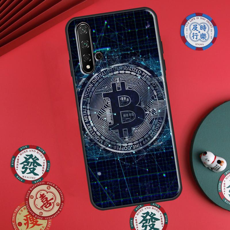 Bitcoin For Huawei P30 P20 P40 Lite P60 Pro Nova 5T 12s 12i 11i Y90 Y70 Y60 Y61 Y91 Y72 9 10 SE Case