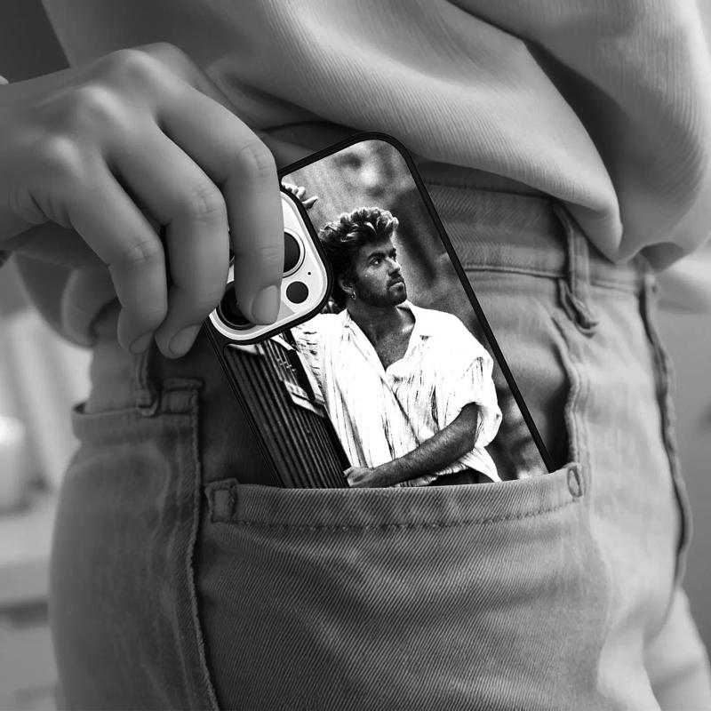 George Michael Handsome Singer Phone Case For iPhone 17 Air 15 16e 14 13 Pro Max Coque 12 11 Pro Max PLUS cover