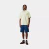 Carhartt WIP Braxton Shirt Loose Fit Logo Embroidered Chest Pocket Short Sleeve Men Shirts Air-Green I031454-2V6-XX