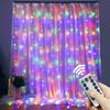 Xiaomi 3/4/6M LED Curtain Lights Fairy Garland on the Window USB 8 Modes Light String Christmas Wedding Party Festoon Home Decoration