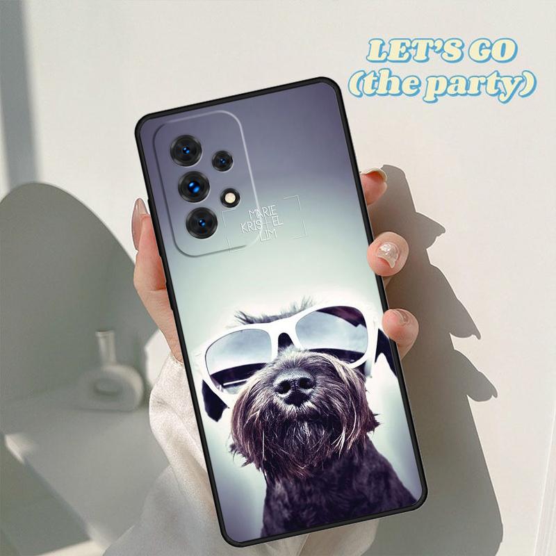 Miniature Schnauzer Puppy Dog Phone Case For Samsung A42 A31 A40 A51 A71 A32 A80 A91 A52 A72 A73 A20e A21S A50 A70 A11 A12 Cover