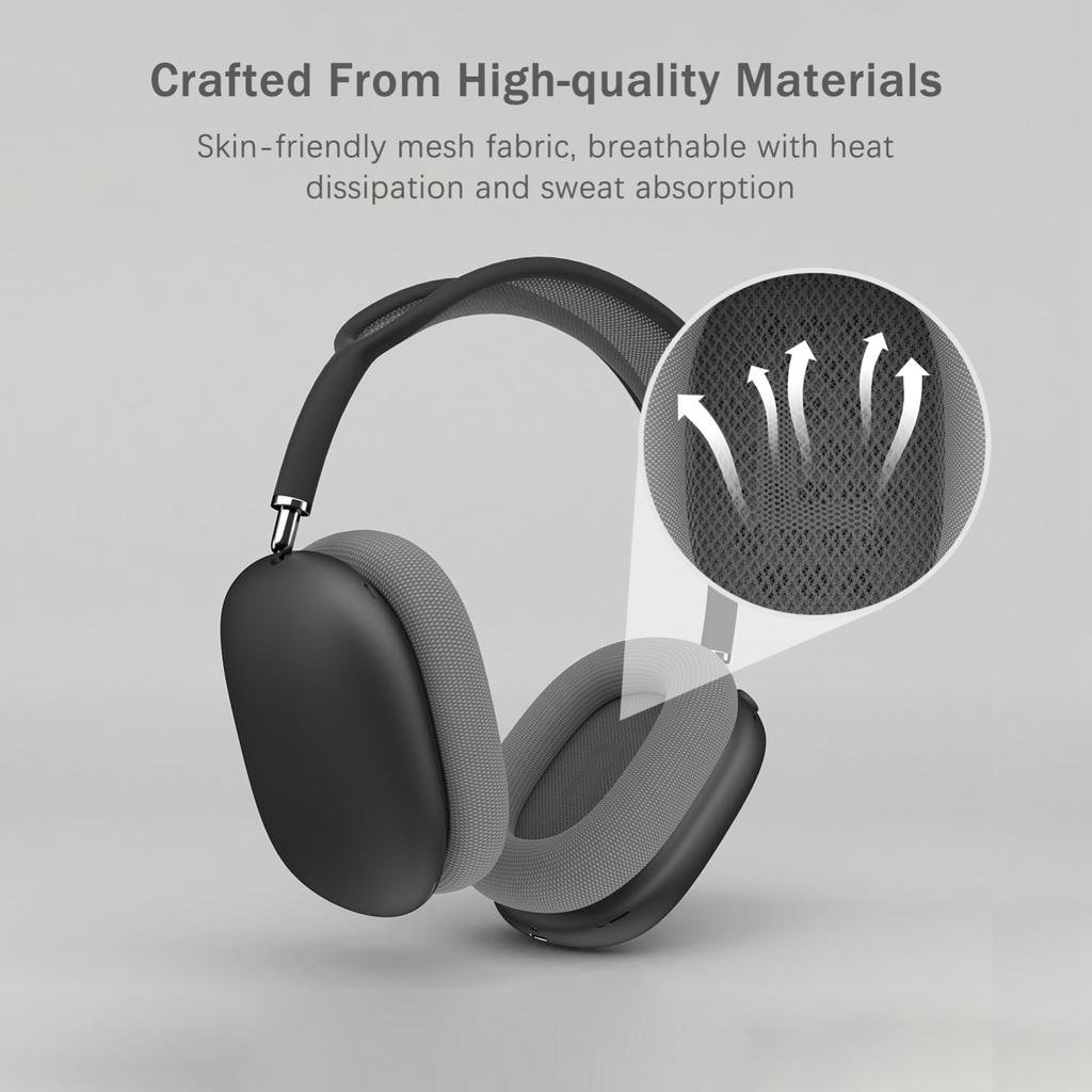 Mesh Fabric Earpads Replacement Headphones Cushion Easy To Install Compatible with Apple AirPods Max